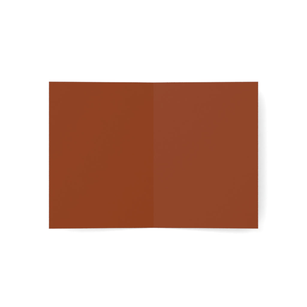 Copper Checkmate Greeting Cards (Sets of 1, 10, 30, 50)