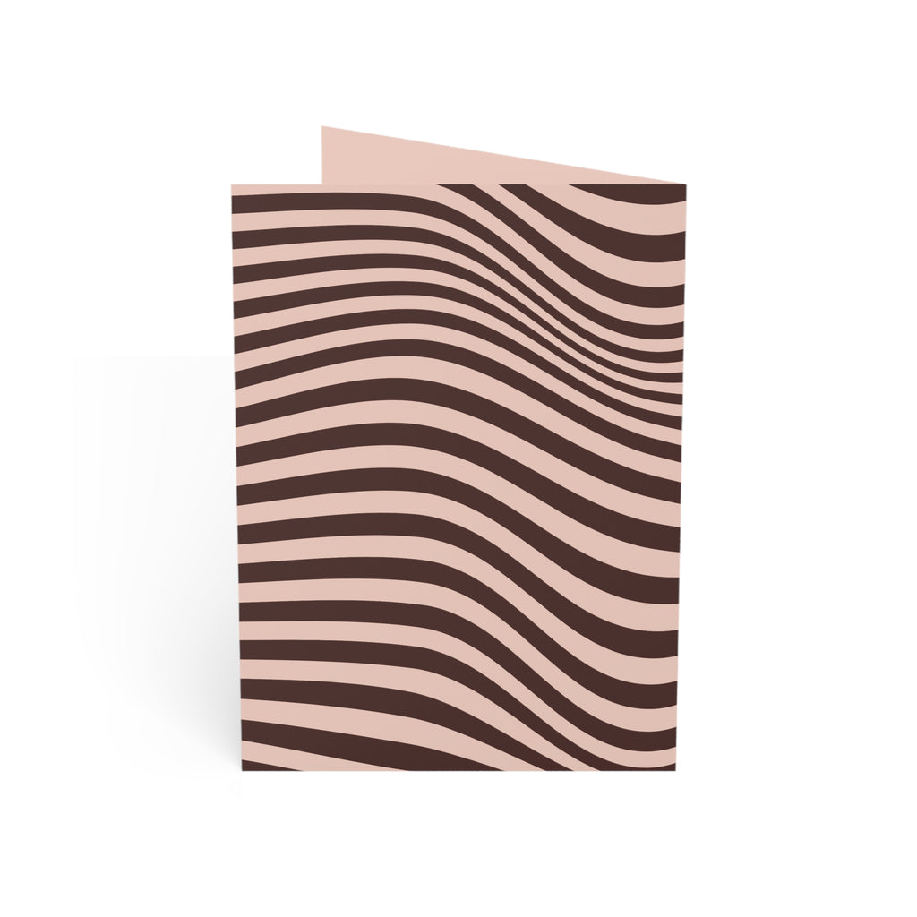 Mocha Current Greeting Card (Sets of 1, 10, 30, 50)