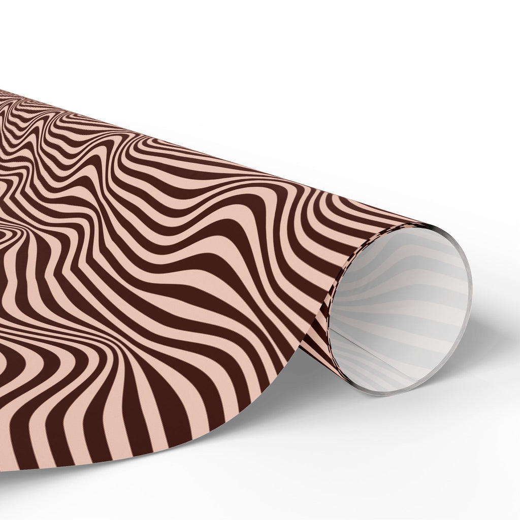 Mocha Current Wrapping Paper