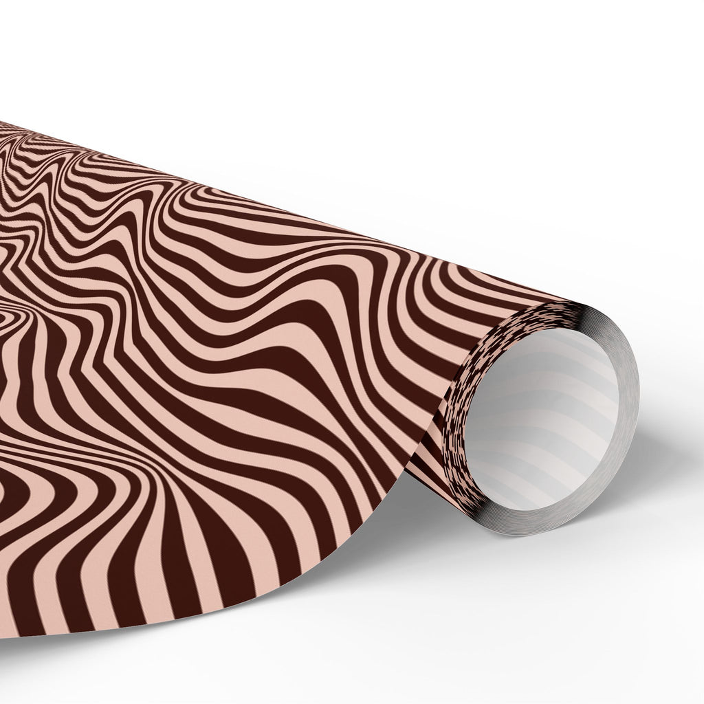 Mocha Current Wrapping Paper
