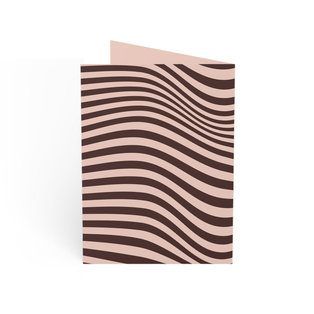 Mocha Current Greeting Card (Sets of 1, 10, 30, 50)