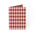 Copper Checkmate Greeting Cards (Sets of 1, 10, 30, 50)