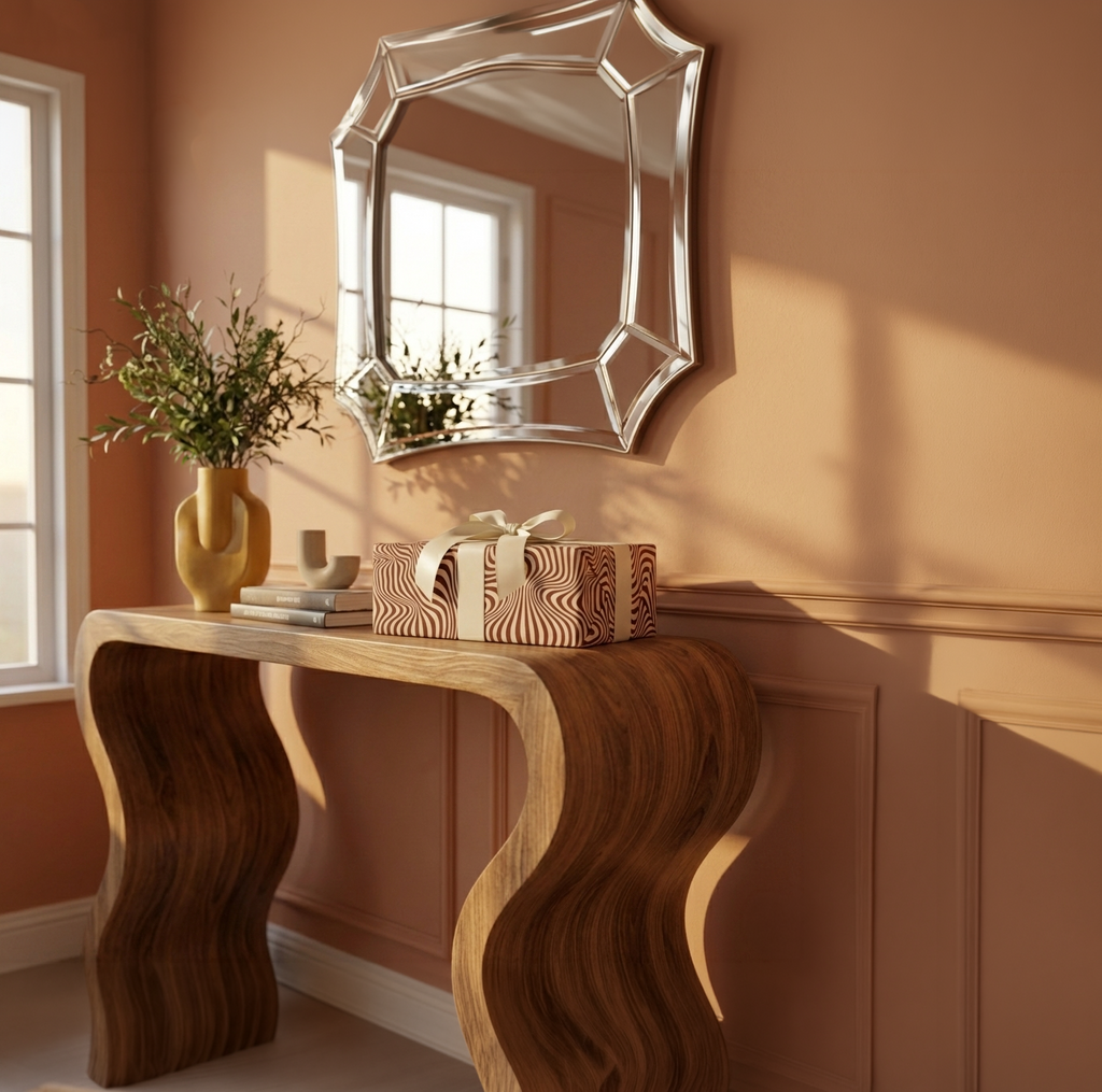 Mocha Current Wrapping Paper