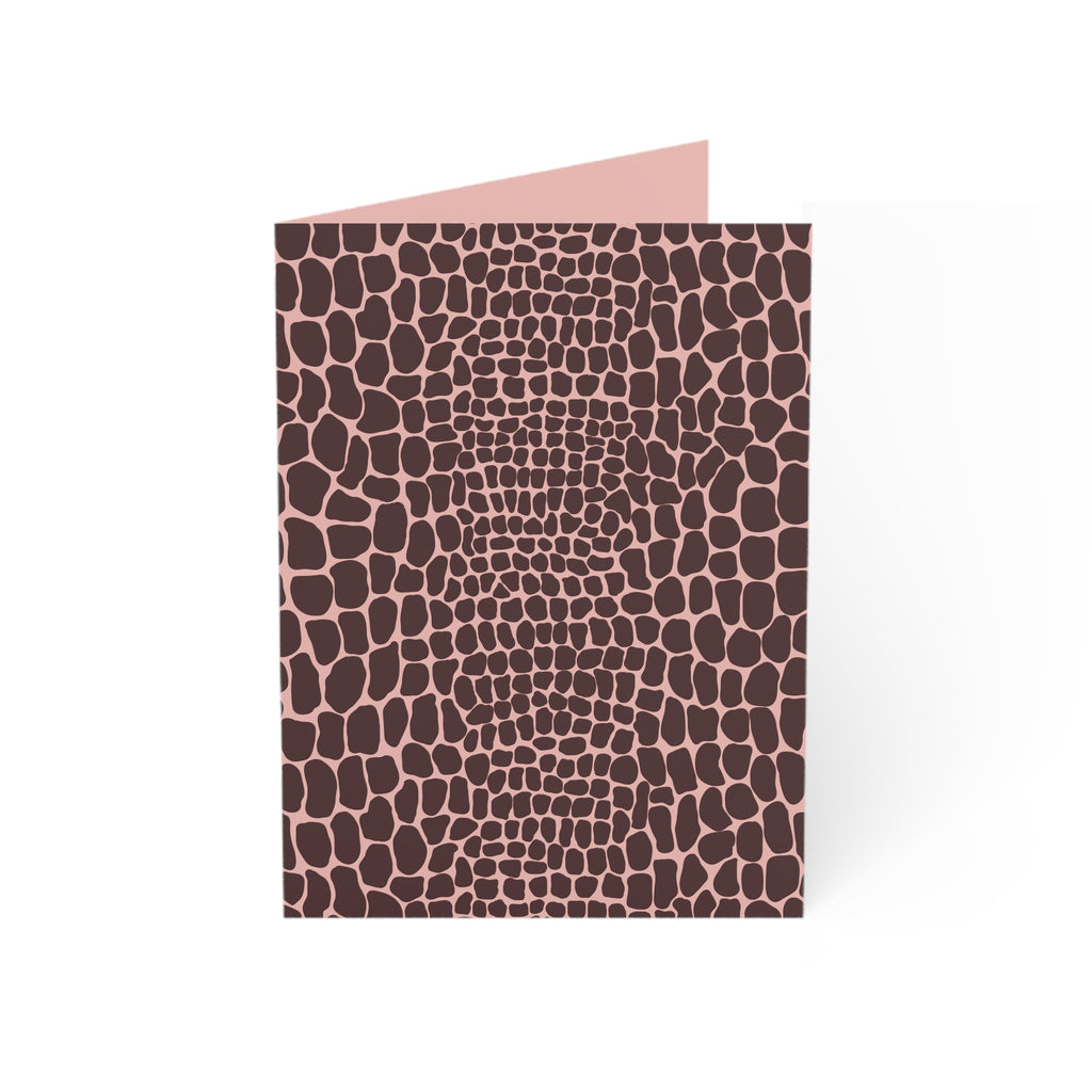 Velvet Croc Greeting Cards (Set of 1, 10, 30, 50)