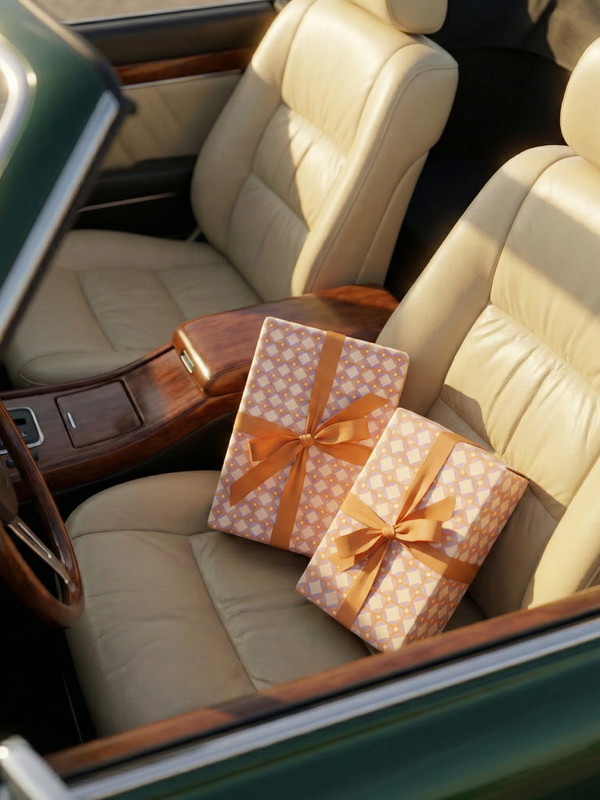 Peach & Lilac Wrapping Paper