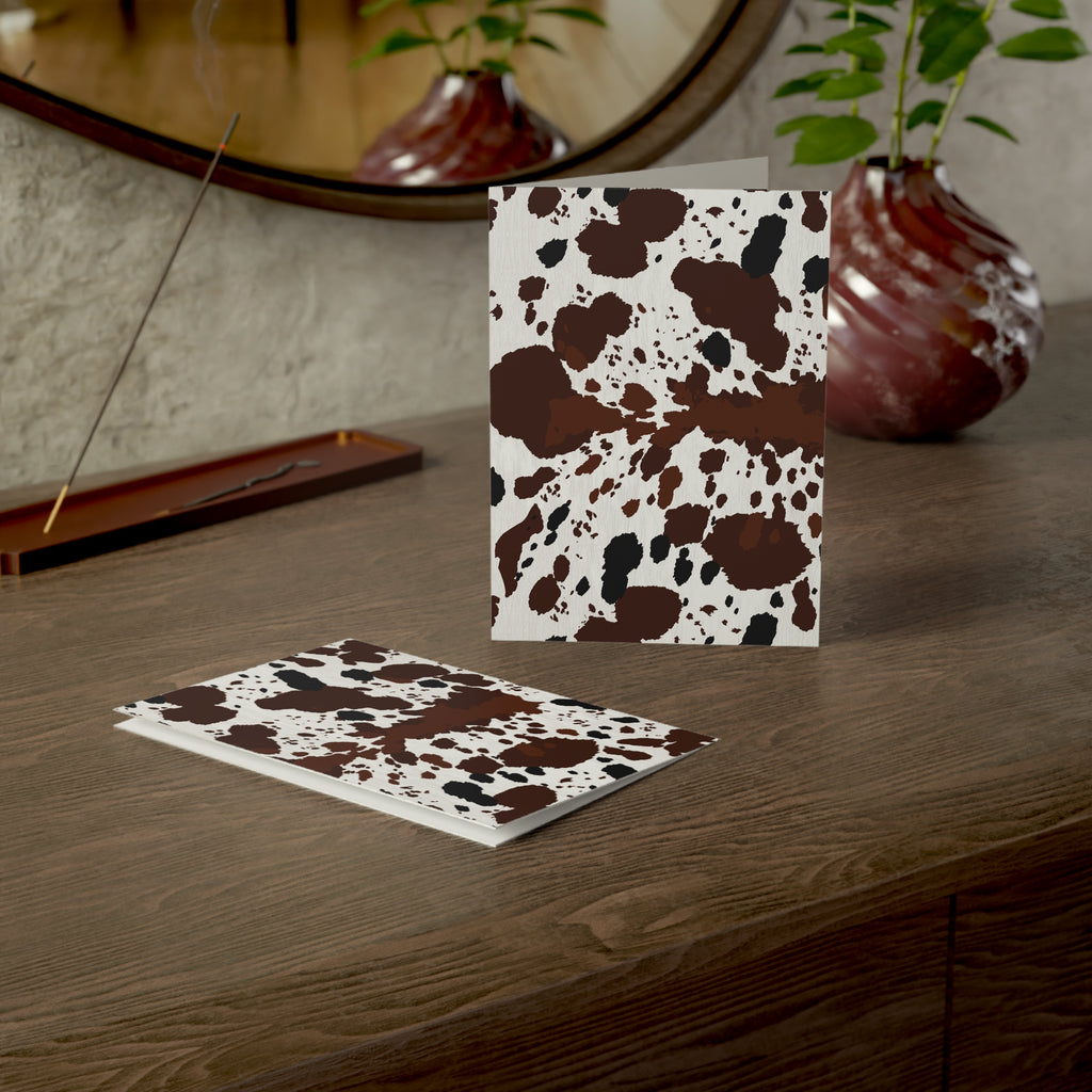 Cocoa Hide Greeting Cards (Set of 1, 10, 30, 50)