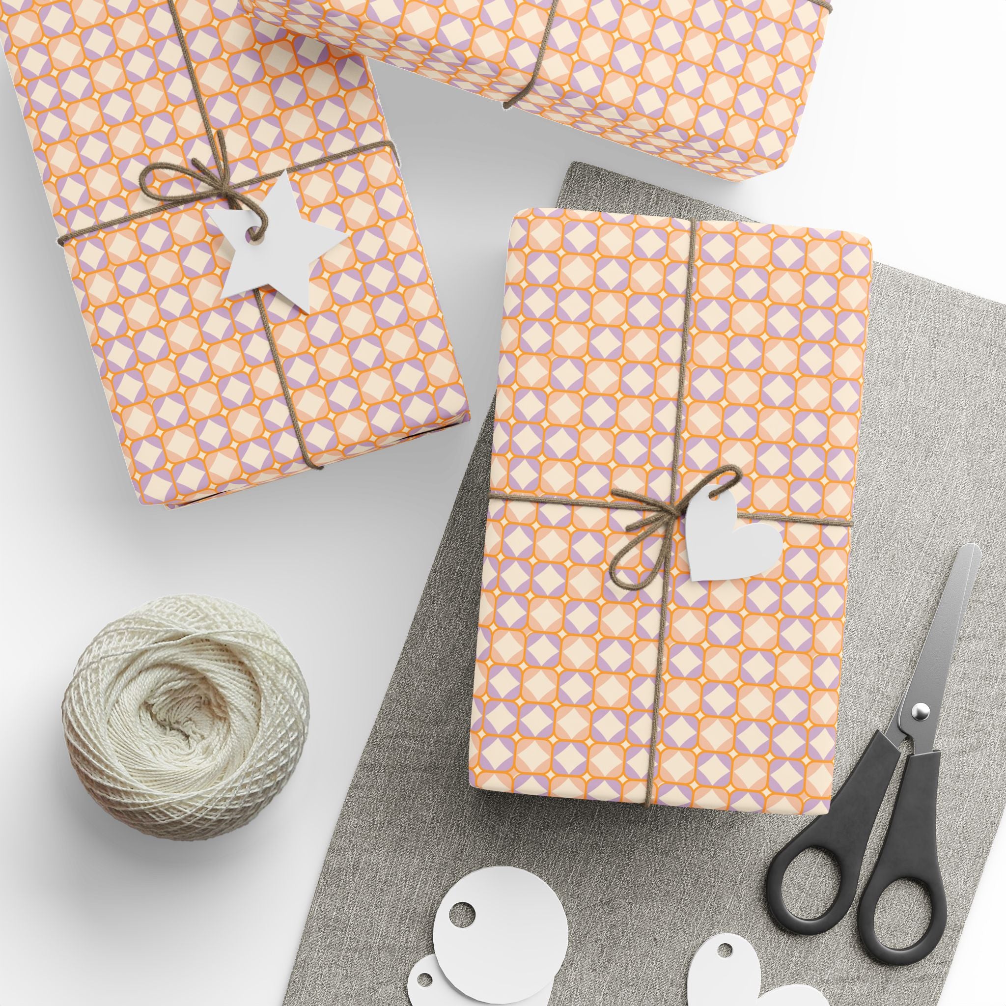 Peach & Lilac Wrapping Paper