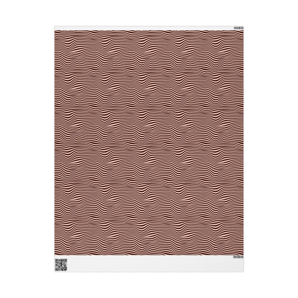 Mocha Current Wrapping Paper