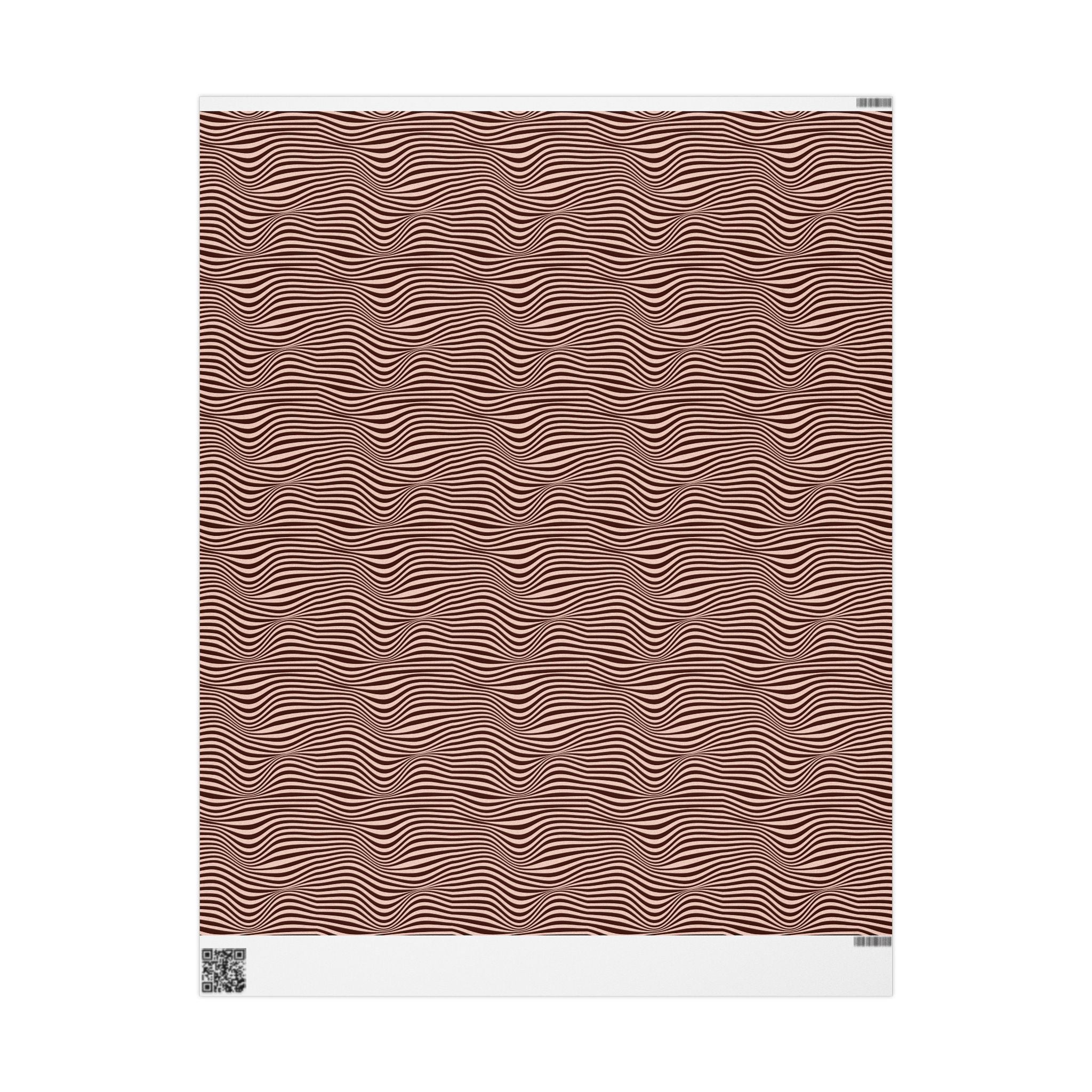 Mocha Current Wrapping Paper