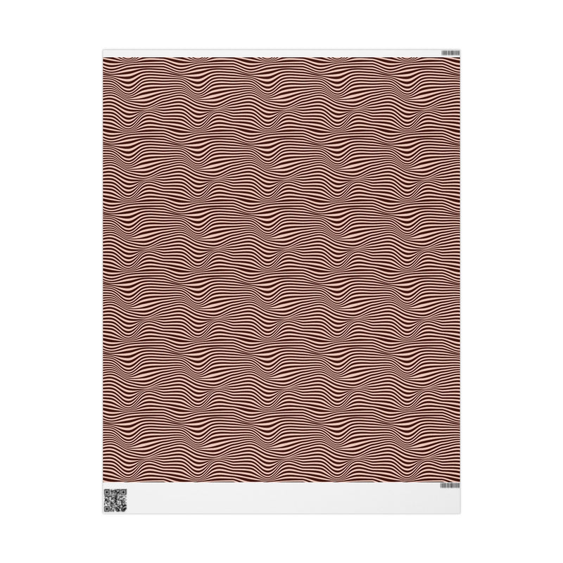 Mocha Current Wrapping Paper