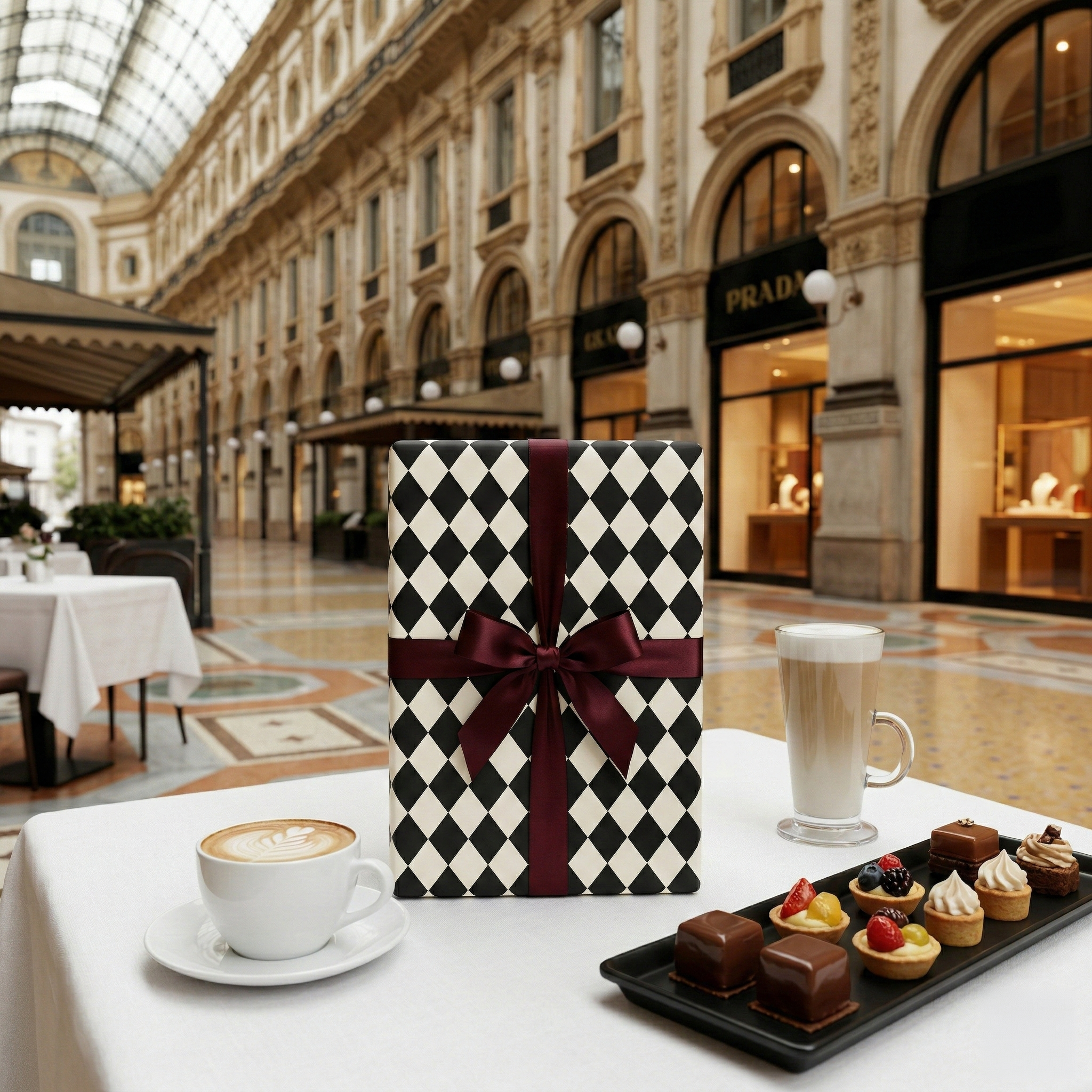 Tuxedo Tiling Wrapping Paper