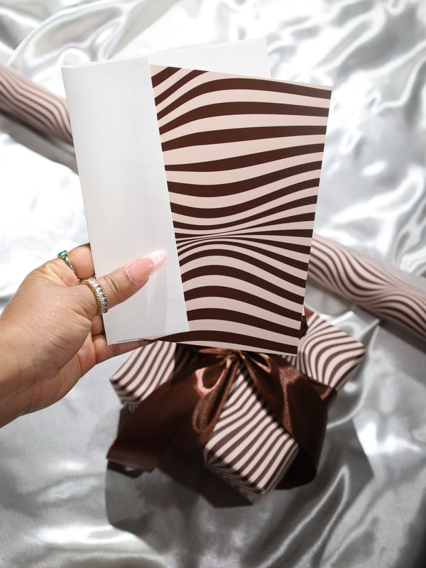 Mocha Current Greeting Cards