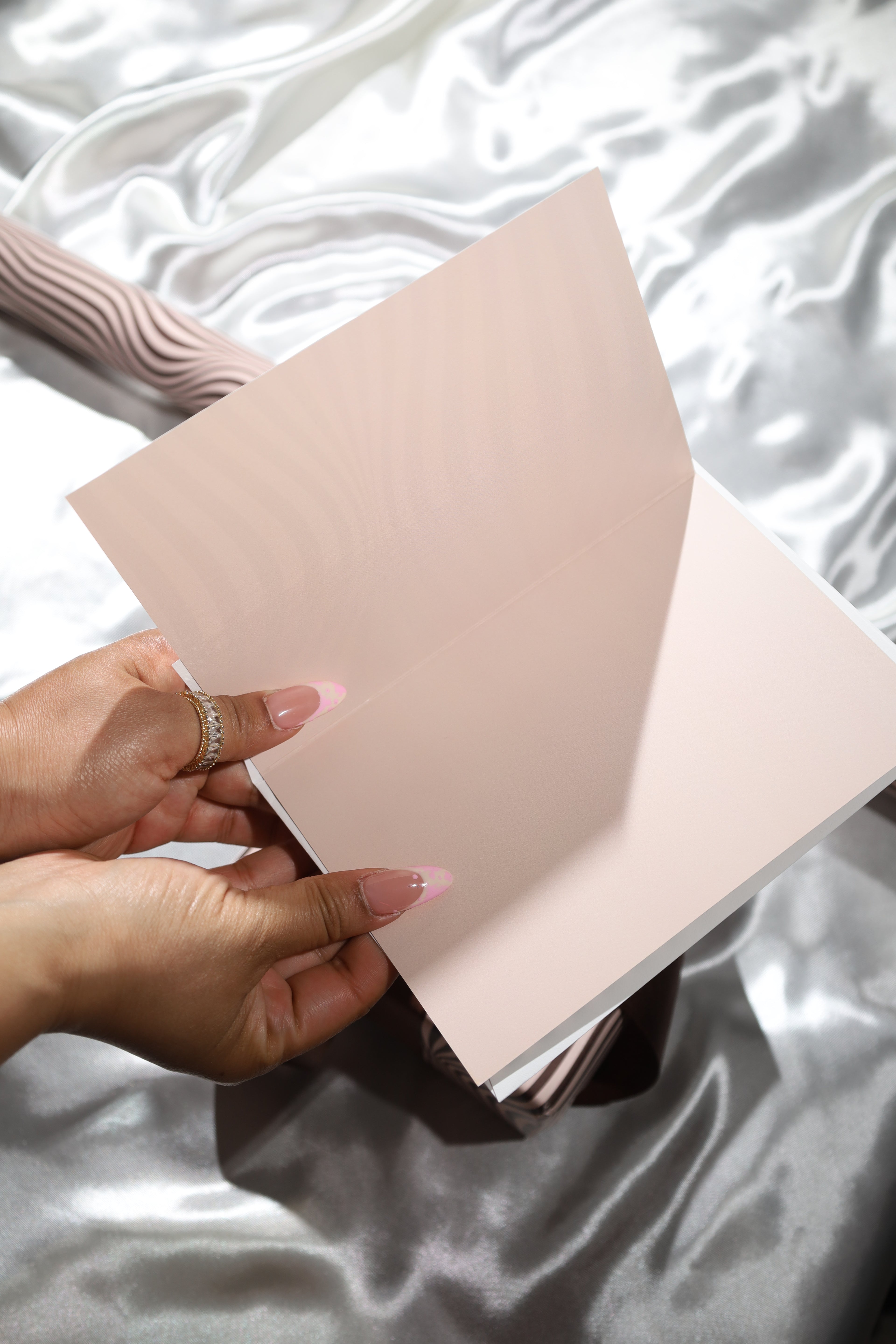 Mocha Current Greeting Cards