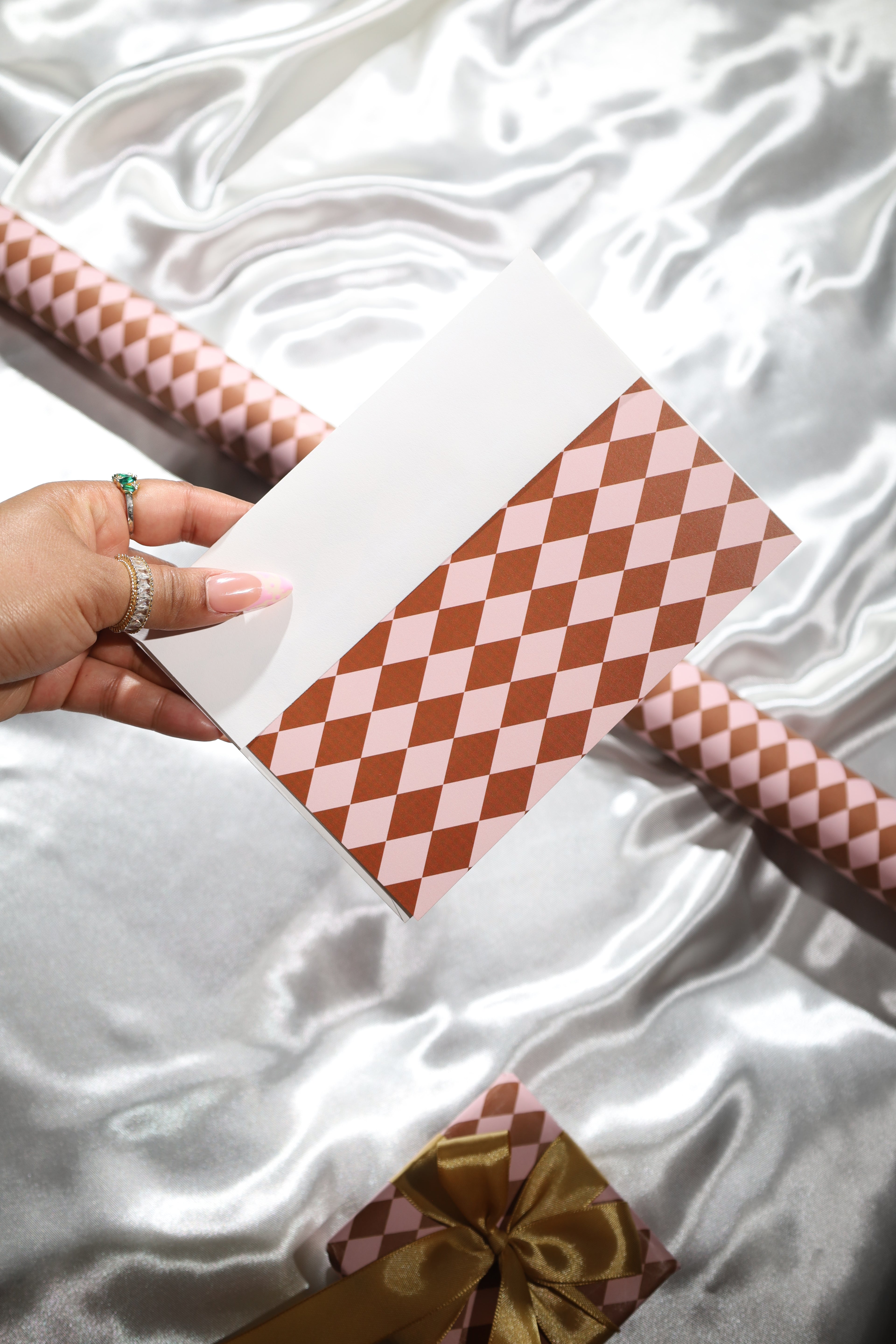 Copper Checkmate Greeting Cards